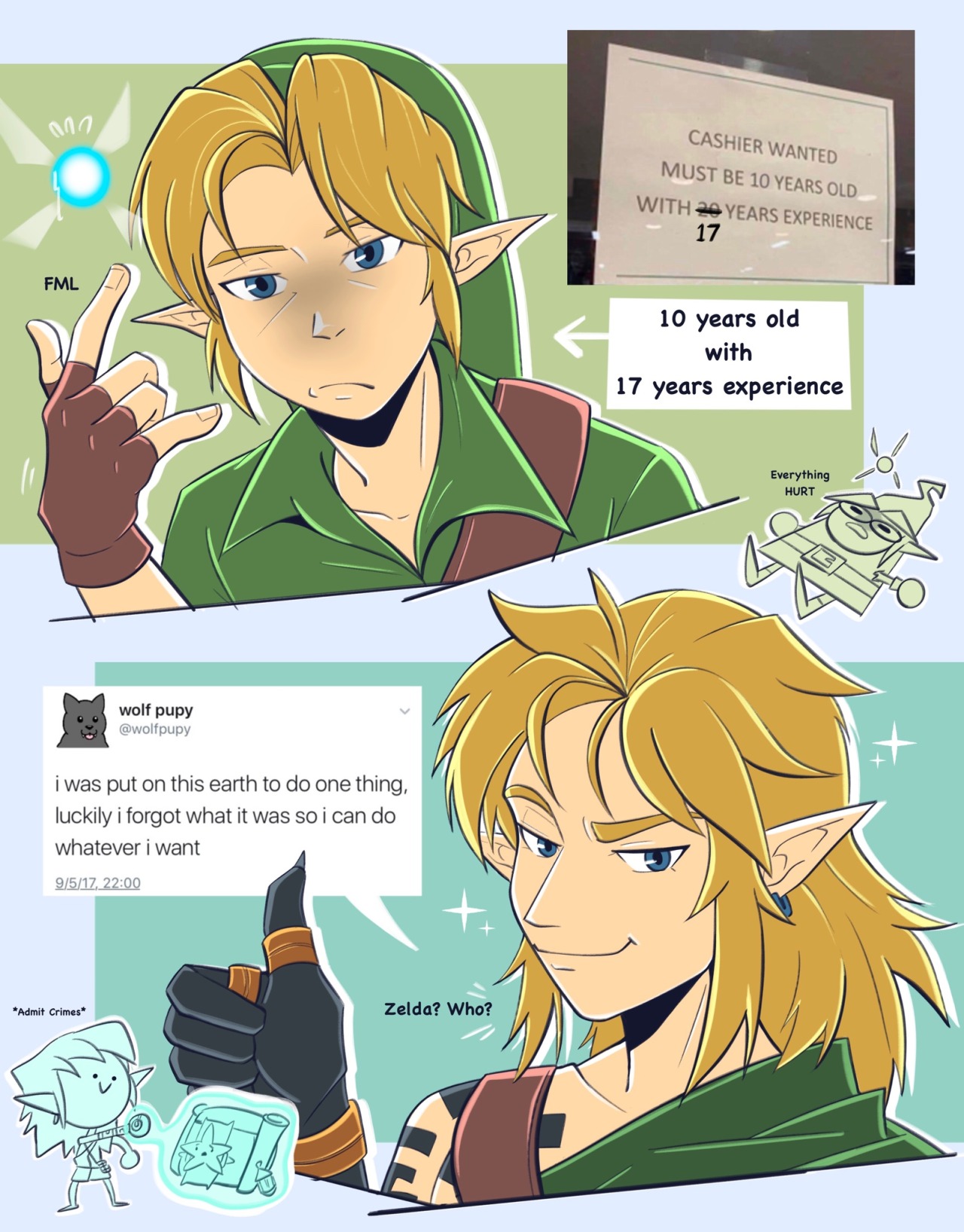 zelda meme broken link