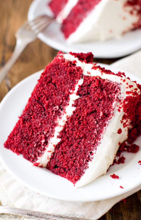 Porn photo foodffs:Red Velvet Layer Cake with Cream