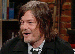 reedusnorman:  Chris Hardwick devalues Norman Reedus’ upcoming motorcycle culture television series by reducing it to nothing more than fangirl spank-bank material on Talking Dead, 3 April 2016. 