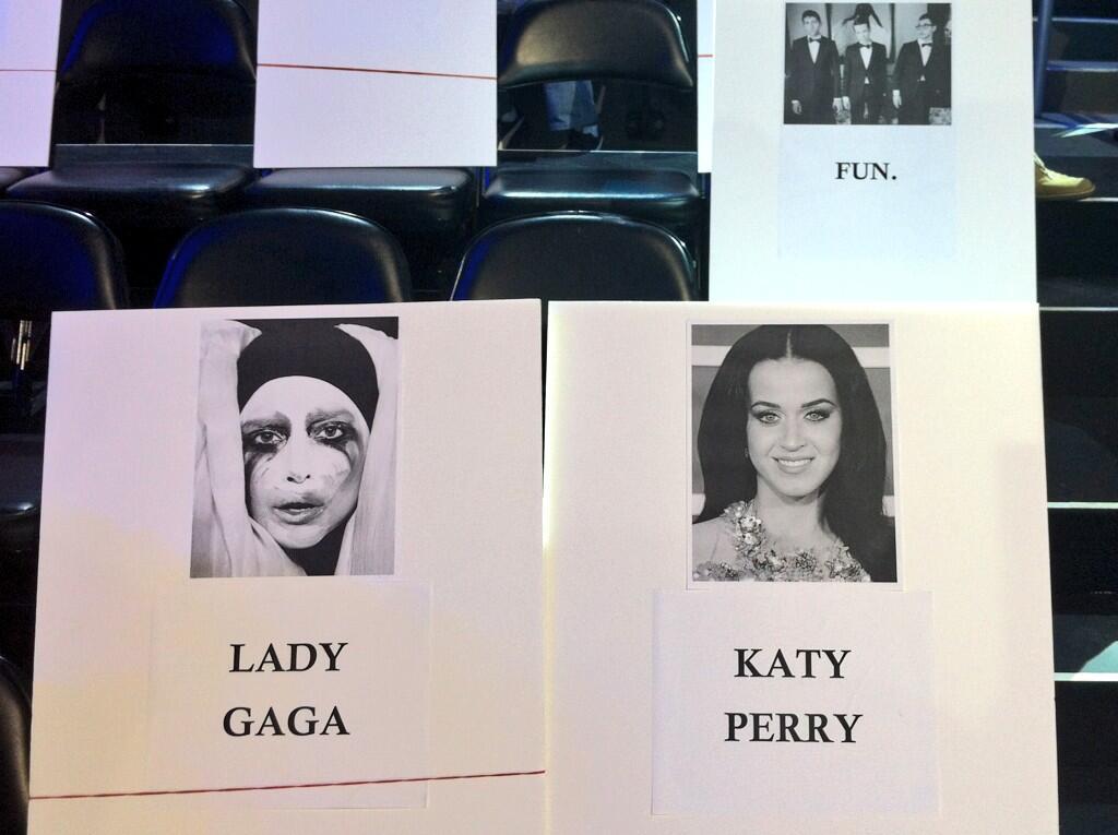 gagaroyale:  Gaga will be sitting next to Katy Perry at the MTV Video Music Awards