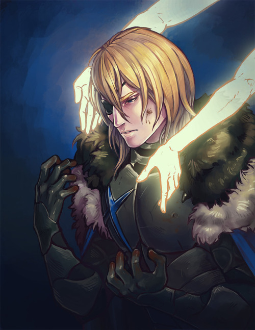  Dimitri wondering if he was worthy of redemption from his sins in BL stabbed me through the heart a