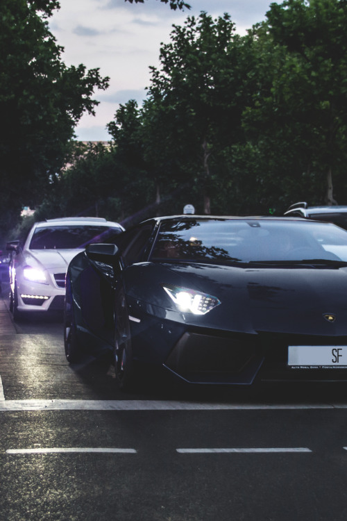 stayfr-sh:  Lamborghini Aventador x CLS63 
