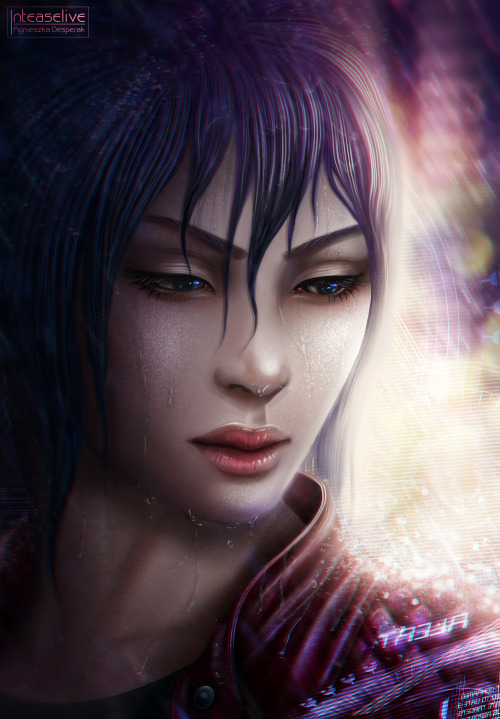 Ghost WhispersTime: unknownMedia: Wacom Intuos Pro M, Adobe Photoshop CS6Motoko Kusanagi (Ghost in t