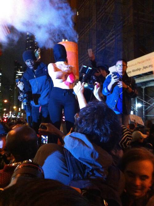 daughterofwands:  WHERE WILL YOU BE FOR THE REVOLUTION?Young Woman Covers Her Face & Presents Her Red Smeared Body, While Placing Her Hand Over Heart, In Solidarity To Her Fellow Sisters - To Her Fellow Americans. There She Stood  Amongst The Chants