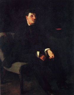 Wilhelm Trübner, Portrait of Carl Schuch,