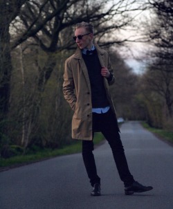 dresswellbro:  End of April - Lookbook by @raybensan  Submission for @dresswellbro  #menswear #mensfashion #bowtie #coat 