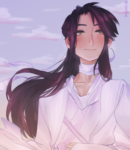 experimenting brushes with our dianxiaa~ and half hua cheng-my first time using Clip Studio Paint tb