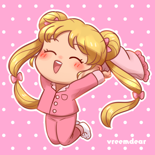 vreemdear-draws:some sailor moon sleepover chibs~✿