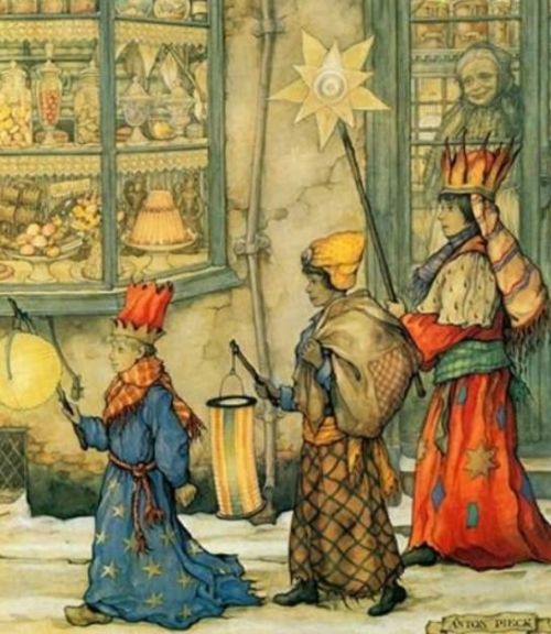 Epiphany , The Three Kings  -  Anton PieckDutch 1895-1987Illustration