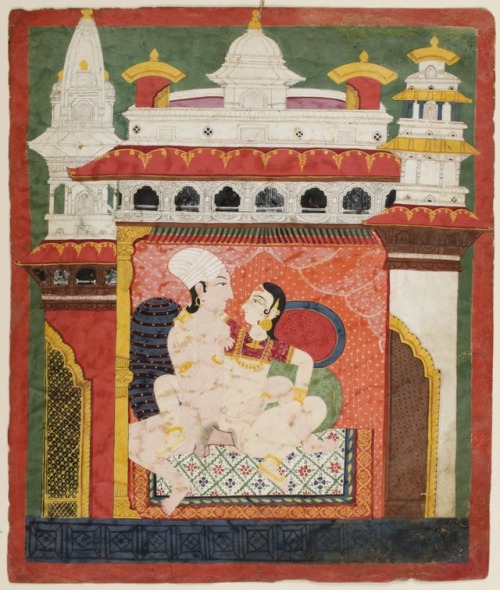 Lovers Engaged in Lovemaking - Nepal (Probably Bhaktapur), Late 18th Century 