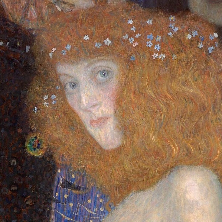 lonequixote:
“Gustav Klimt
Hope I (detail)
”