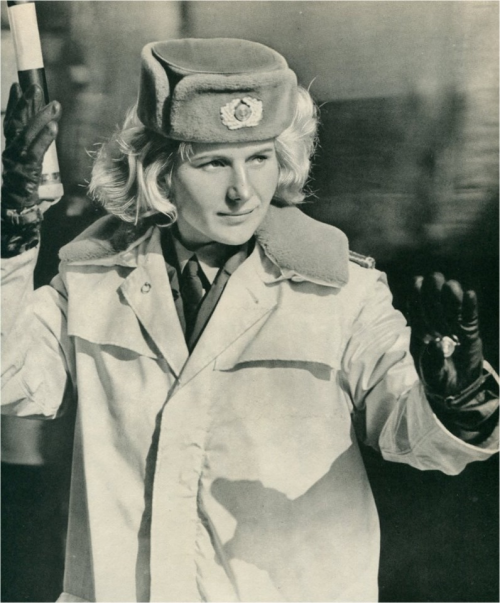 partisan1943:East German traffic policewoman.