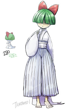 tamtamdi:    Pokemon Gijinka280.  Ralts 