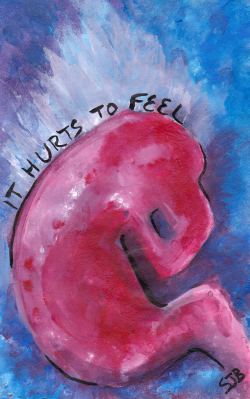 creativedelirium:  “it hurts to feel,”