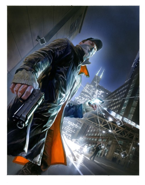 brianmichaelbendis:  Watch Dogs poster by Alex Ross