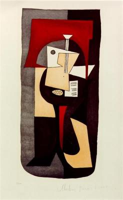 pablopicasso-art:   Guitar On Pedestal  1920   Pablo Picasso   