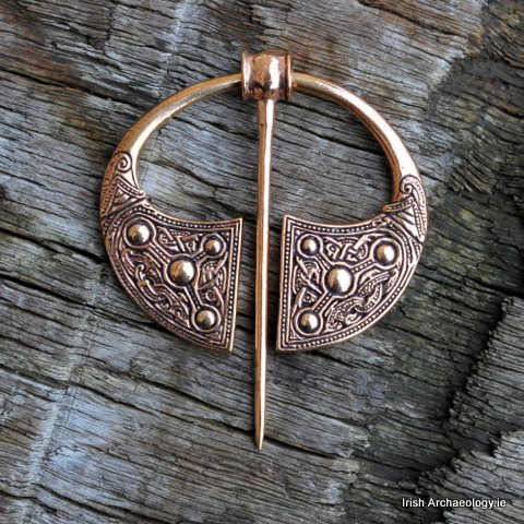 This beautiful bronze brooch is based on a penannular brooch that was found in Ballyspellan, Co. Kil