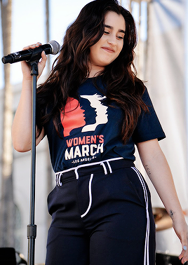 Lauren Jauregui Performs During The 2019 Women’s March Los Angeles On January 19, 2019 In Los Angeles,