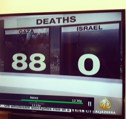 adoseofrevolution:  This is since the attacks started on Tuesday. Let it sink in. Via Al Jazeera. 