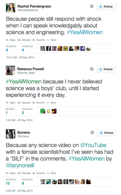 Porn photo ohscience:  thescienceofreality:  #YesAllWomen