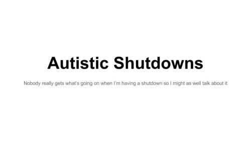 tonysperkins:  I have a lot of shutdowns porn pictures