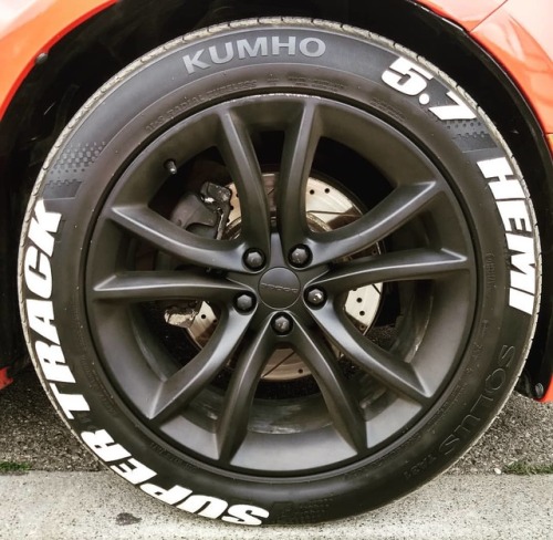 Step 1: Buy inexpensive tires for your Charger R/T. Step 2: Apply tire letters. Step 3: ??? Step 4: 