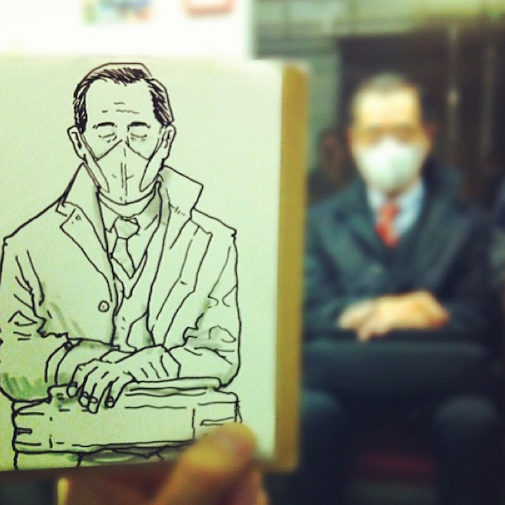 bobbycaputo:  Illustrator Hama-House Creates Beautiful ‘Speed Sketches’ of People