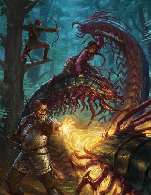 witcher3art: Giant Centipede Story Illustration by Jaye Kovach Source: https://ift.tt/2ItLlgG