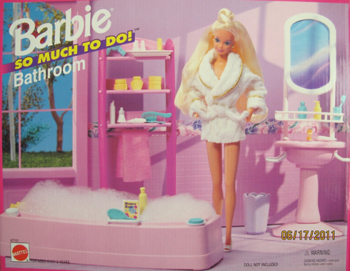 fyretrobarbie: So Much to Do! Bathroom Playset (1995)