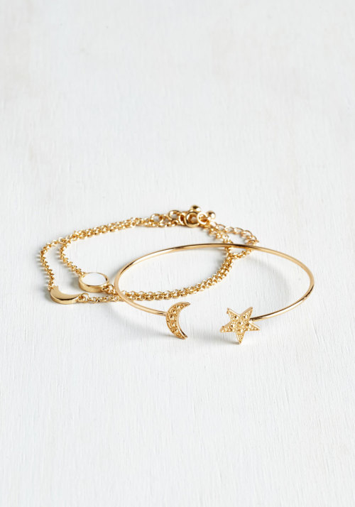 thelosersshoppingguide: Moon and Star Bracelets &amp; Necklace