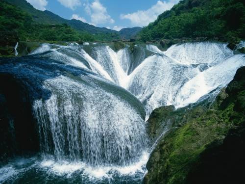 landscapelifescape:    Pearl Shoal Waterfall, Jiuzhaigou Valley, China