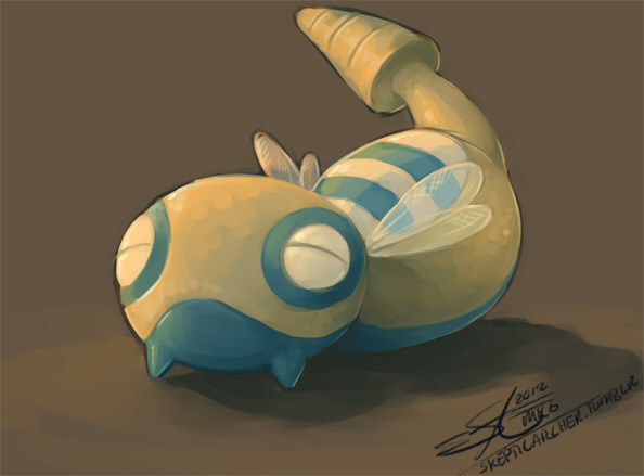 skepticarcher:Okay so I drew a dunsparce as a quick speedpaint thing to show a friend