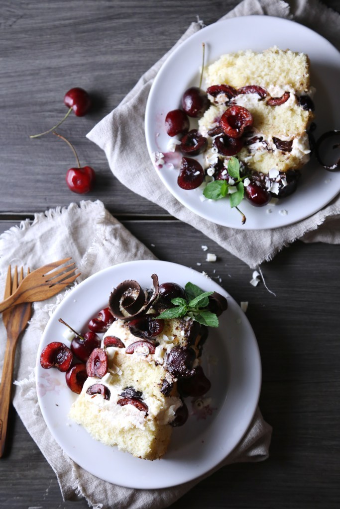 sweetoothgirl:    WHITE FOREST CAKE  