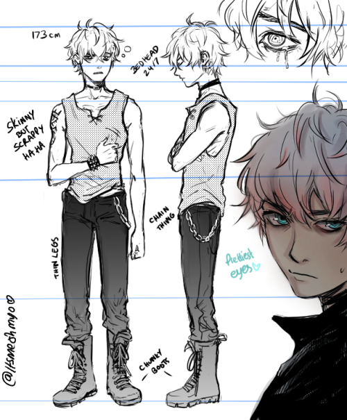 itsmeohmyo:  ▷Doodle dump of my guy Unknown ☠️ I want to push myself and try comics so I’ve been doing reference sheets for some characters (If you don’t mind mess then I’ll post more dumps in the future haha) ❤︎