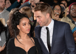 silk101:  celebsofcolor:  Robert Pattinson and FKA Twigs attend the Lost City of Z UK Premiere at the British Museum, London.  this is so cute