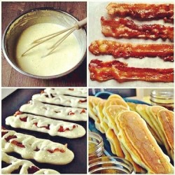 love-this-pic-dot-com:  DIY PANCAKE BACON