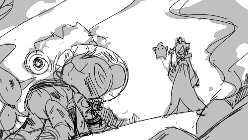 burnishable:Short Smash Bros. thing I doodled. I love playing both of them.