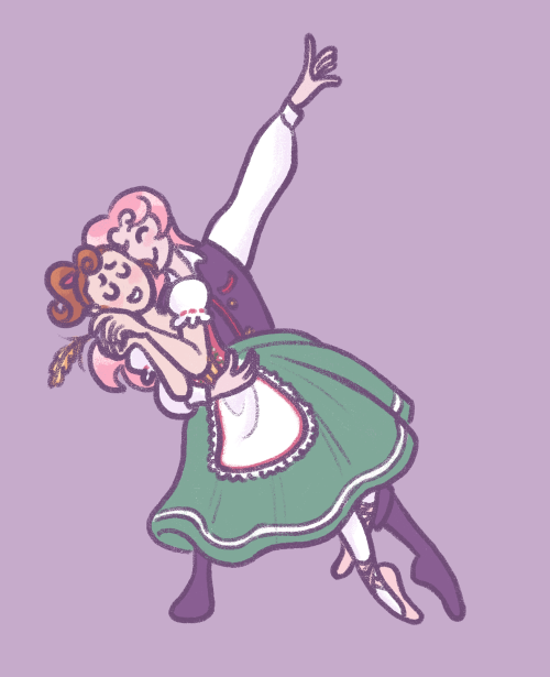 luckyfrog:realizing i never posted these rly niche utena ballet au drawings i did from twitter but,, lms if u too think about how rgu’s already established relationship to theatrics and archetypal roles could be executed in a choreographed ballet allegory