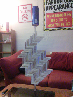 hanari-san:  stunningpicture:  To the person who posted the Jenga tower earlier. Your move.  how the FUCK  &hellip;. the next time we play the Jenga drinking game at my house&hellip; as soon as everyone is sick of it&hellip; I will attempt this&hellip;