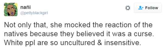blasianxbri:  pandarican: bellygangstaboo:    The same white people laughing at this