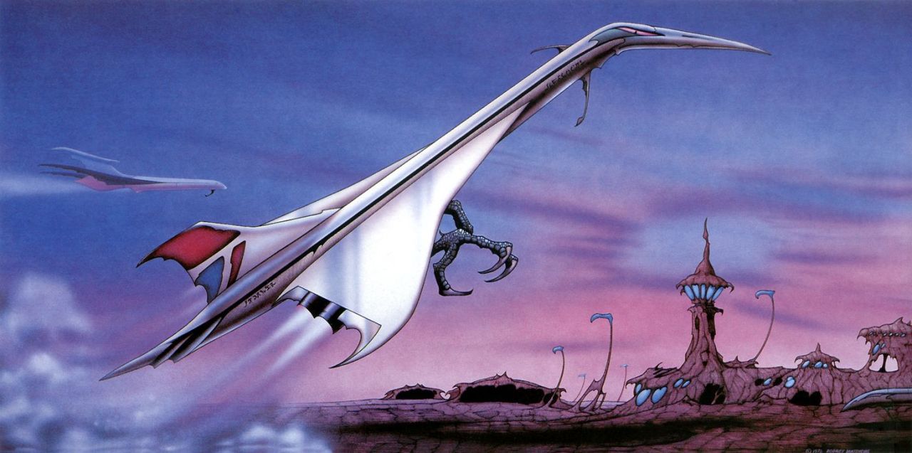 thevaultofretroscifi:  Rodney Matthews ~ Speedbird 