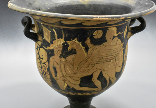 ganymedesrocks: Greek Campanian Red Figure Bell Krater by the Branicki Painter circa.325-315BC as of