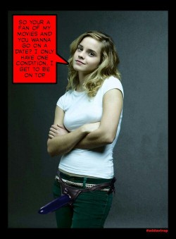 captionus:  Emma Watson on top