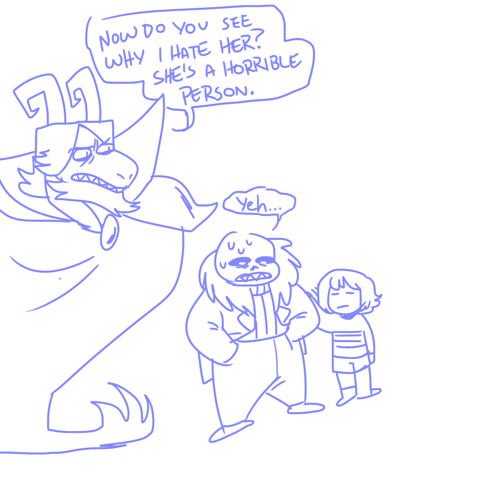 coulsart:  clowncare:  how nega-toriel would probably intervene in an asgore fight