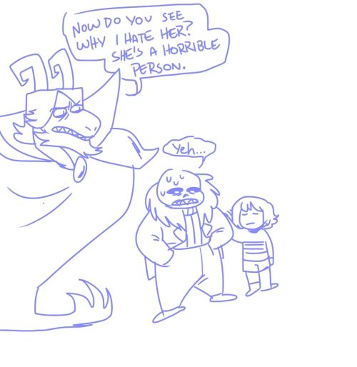 coulsart:  clowncare:  how nega-toriel would probably intervene in an asgore fight tbh shes awful poor sans  oh my god……. oh my god…,. i….. 