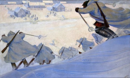 furtho:Alexei Katsblin’s Ski Raid In Karelia, 1921 (via here)