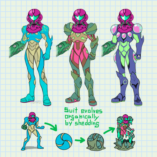  Part 5 of my concepts for post-Fusion Metroid Designs for the evolving fusion-suit 