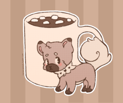 Nurse-Peach:hot Chocolate Pup