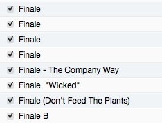 wibblywobblysherlock:  fandomizing-always:  Music theater fan’s iTunes be like