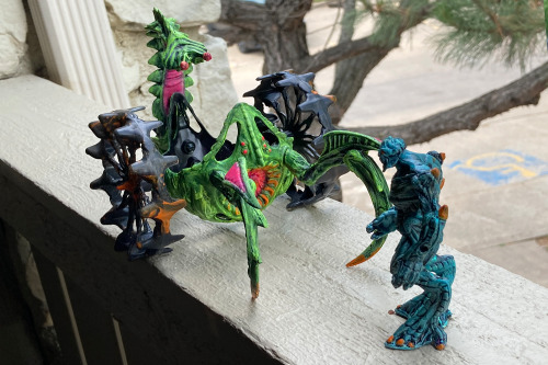 therobotmonster:therobotmonster:Mutant Rumbler and Kharn BioDrone CustomsDollar Tree’s Final F